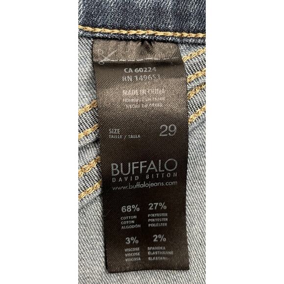 Buffalo David Bitton Cadby High Rise Denim Skirt Size 29 Light Wash Zipper Front - Picture 5 of 6